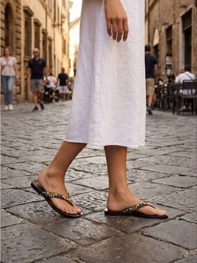 7.5. ZARA FLAT BEADED SANDAL